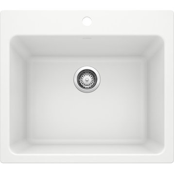 Liven Laundry Sink, White