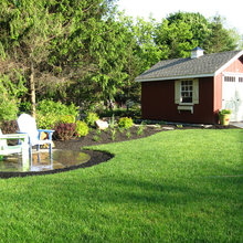 shed, landscaping
