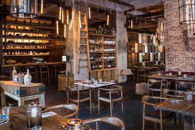 Inspiration for an industrial home design remodel in Other