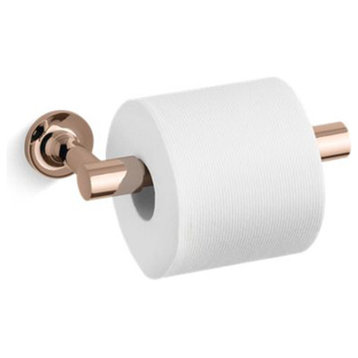 Kohler Purist Pivoting Toilet Tissue Holder, Vibrant(R) Rose Gold