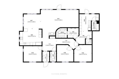 2D floor plan in Chinese