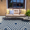 Baja Indoor/Outdoor Rug, Navy, 6'7"x9'6"