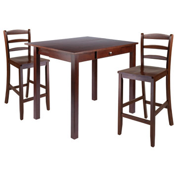 Perrone 3-Piece High Table With Ladder Back Chair