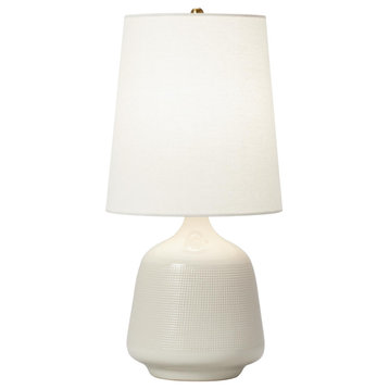 Ornella Casual 1-Light Indoor Small Table Lamp, New White