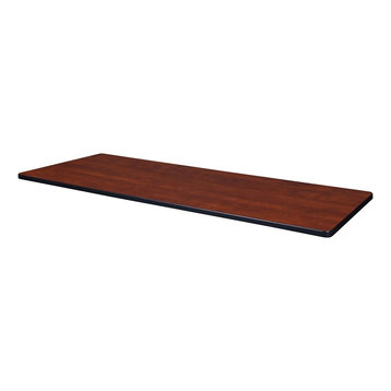 60"x24" Rectangle Laminate Table Top, Cherry/Maple