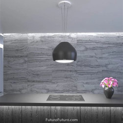 21&Prime; Dome Black Island Range Hood - Range Hoods And Vents