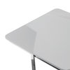 Keala Coffee Table, High Gloss Lacquer Finish Top, Light Grey/Chrome