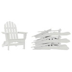 Durogreen - DUROGREEN The Adirondack 4 Pack, White - The Adirondack 4 Pack will allow plenty of space for all your guests to sit and enjoy the beauty of the outdoors.  This pack includes 4 of our The Adirondack Chairs.  We use premium recycled plastic lumber, stainless steel hardware, and quality craftsmanship.  Our chairs can stand up to changing seasons and extreme outdoor elements. You won't have to worry about warping, rotting, cracking, chipping, or splintering anymore.  Our recycled material is resistant to the elements that destroy traditional wood designs.