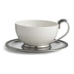 Arte Italica Perlina Cup & Saucer - Dinnerware
