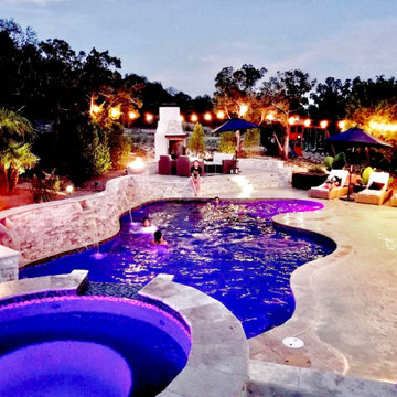 water wall pool