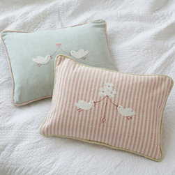 Appliqu&eacute; Bird Cushion - Scatter Cushions