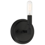 Designers Fountain - Fiora 1-Light Wall Sconce, Black - Bulbs not included