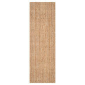 2'x8' Para Hand Woven Chunky Jute with Fringe Runner Rug, Natural -  JONATHAN Y