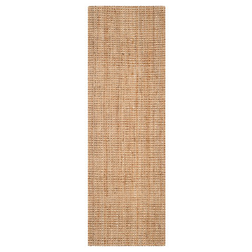 Safavieh Natural Fiber Collection NF747 Rug, Natural, 2'3" X 11'