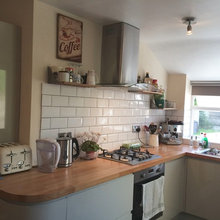 New kitchen in ground floor flat.....before and after