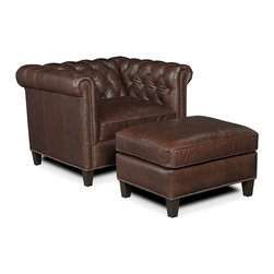 Leather Chairs and Ottomans - Products