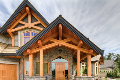 Inspiration for a craftsman exterior home remodel in Other