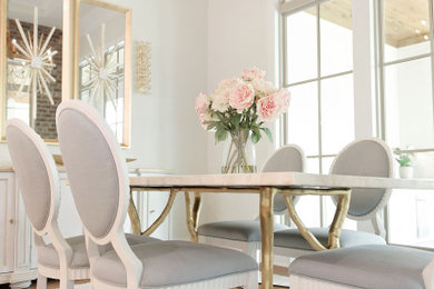 Inspiration for a dining room remodel in Houston