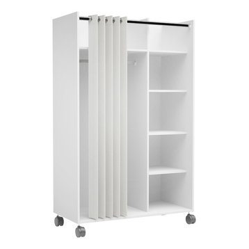 Tvilum Mobile Wardrobe Storage Cabinet Five shelves Closet space 