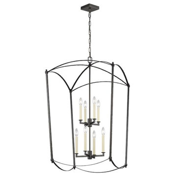 Murray Feiss F3324/8 Thayer Extra Large Hanging Lantern, Smith Steel