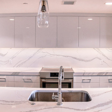 Modern Kitchen Update Done in Acrylic White