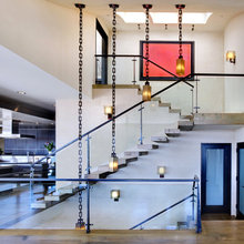 Stairwell wall sconce