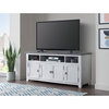Martin Svensson Home Foundry 65" TV Stand White Stain with Gray Top