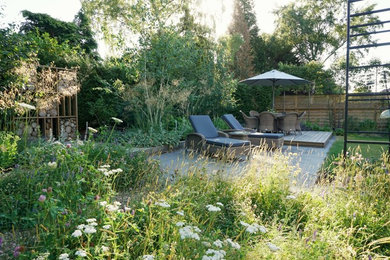 This is an example of a traditional garden in Cheshire.