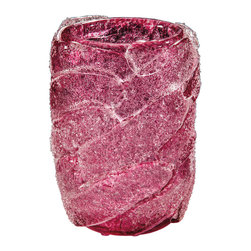 Inviting Home Inc. - Pink Venetian Glass Vase - Vases
