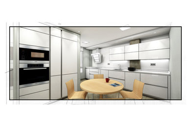 kitchen furnishing, several options