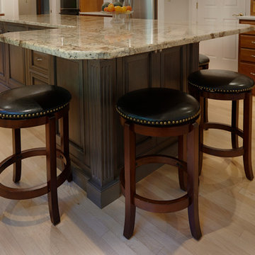 New Island and Countertops Kitchen Update