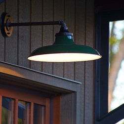 Vintage Garage Lighting Closeup - Outdoor Wall Lights And Sconces