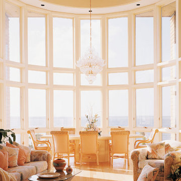 Take in the views w/Pella® Architect Series® casement & special shape windows