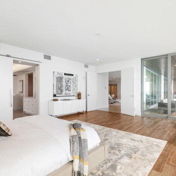 Contemporary Primary Suite with Lounge Area — Siesta Key Condo