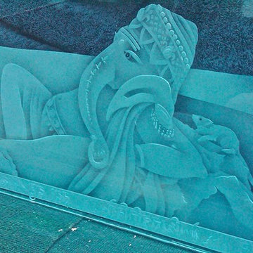 Hindu Gods. Detail of Genesh in an in-progress studio photo.. (c) 2010. Donna