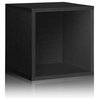 Eco-friendly Stackable Large Storage Cube in Black