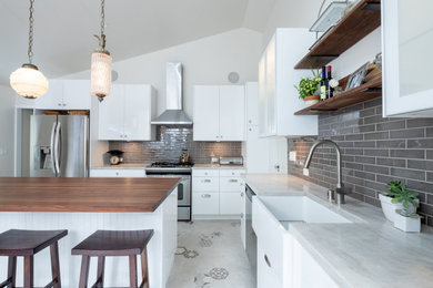 Inspiration for a timeless kitchen remodel in Boston