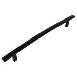 Cosmas - Cosmas 2363-224FB Flat Black 8-7/8&rdquo; CTC Subtle Arch Cabinet Pull - Manufacturer: Cosmas