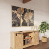 Stanford World Map Wall Panels, Set of 3