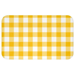 Tan Buffalo Check Bath Mat Farmhouse Mats By Designs Direct Maison D Elite Antislip Memory Foam Bath Mat For Kids