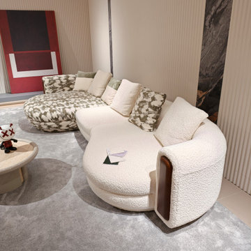 Curved Modular Sectional Sofa 5012