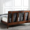 Park Avenue Platform Bed with Fabric, Ruby, King