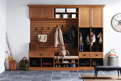 Inspiration for a modern entryway remodel in Miami