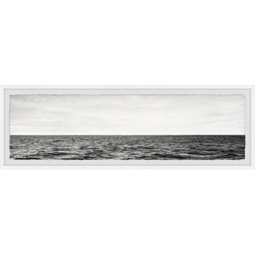"Sky Meets the Sea" Framed Painting Print, 30x10