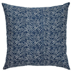 Contemporary Decorative Pillows Cameron Pillow, Navy