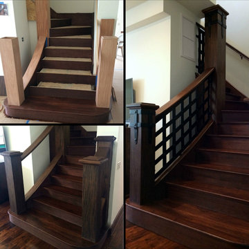 Pirate ship inspired staircase