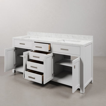 Wide Double Vanity for a Shared Primary Bath