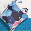 Nursery Works Oceanography Cubist Print Toddler Pillow Shark