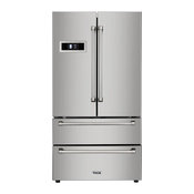 Freestanding Counter Depth French Door Refrigerator, Stainless Steel, 36"