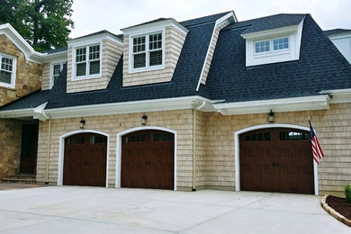 Design ideas for a beach style garage in Charlotte.